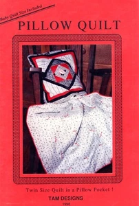 ALMOHADA EDREDÓN SIN USAR Patrón de Costura Tam Designs ©1990 Doble Tamaño en Bolsillo - Imagen 1 de 2