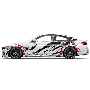 Auto Seitenaufkleber SET Kralle Risse Brutal Kreise Autoaufkleber Tuning Sticker - Bild 1 von 6