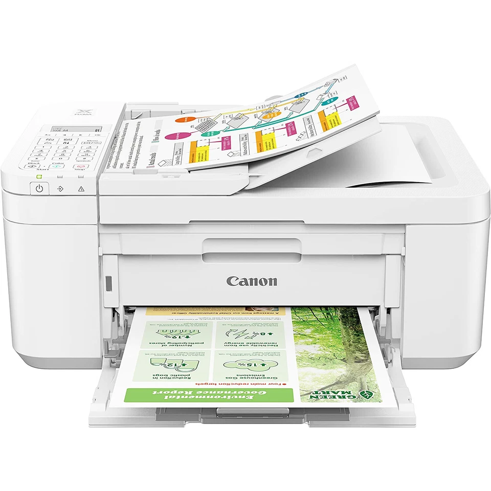 Canon PIXMA TR4720 Wireless Printer with Auto Document Feeder Mobile Print Fax