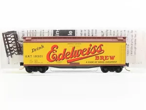 N Scale Micro-Trains MTL 49430 URT Edelweiss Beer 40' Wood Reefer #18301 - Picture 1 of 7