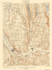 Topographical Map - Wayland New York Quad - USGS 1904 - 23 x 30.96 - Picture 1 of 20