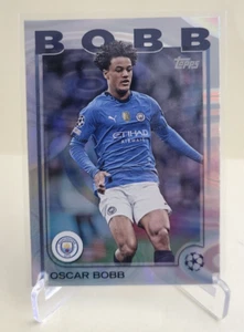 2024-25 Topps UEFA Club Competitions Oscar Bobb Rain Drops #91 Manchester City - Bild 1 von 2