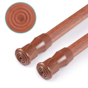 2-Pack Tension Curtain Rod Spring Load Adjustable Curtain Pole Heavy-Duty Steel - Picture 1 of 22