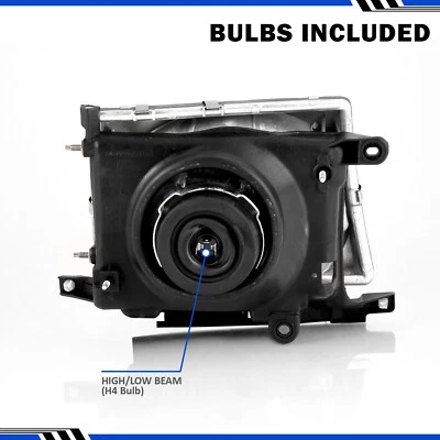 Faros de cristal euro para Toyota Tacoma 1997-2000 2x2 98-99 4x4 Foto 1 de 4