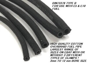 Braided Fuel Hose, Fuel Line, FuelPipe, Vacuum Hose, E5 & E10 Petrol - Picture 1 of 168