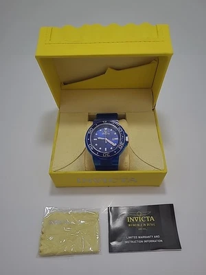 Invicta Men's 52mm GRAND PRO DIVER ANATOMIC CLEAR BLUE CASE Dial Strap SS Watch  - Image 1 of 4