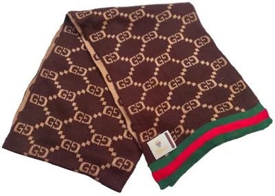 Gucci Bufanda Silenciador Estola GG Supreme Iconic 100% Lana Foto 1 de 4