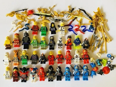 LEGO Ninjago Minifigures Lot of 34 With Weapons/Accessories - Image 1 of 4