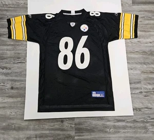 Pittsburgh Steelers Hines Ward Jersey Black Sz M Reebok NFL Equipment Football - Picture 1 of 5