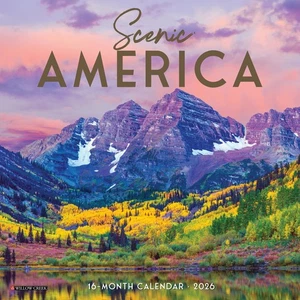 Mini calendario de pared Scenic America 2026 7" x 7" - Imagen 1 de 5