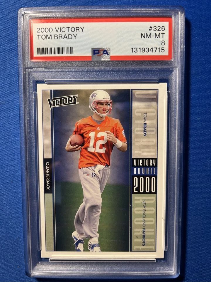 2000 Upper Deck Victory - Victory дебютант 2000 Том Брэди No326 (RC) PSA NM-MT 10 - Изображение 1 из 2