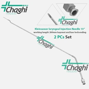 Kleinsasser Kehlkopf-Injektionsnadel 13" Arbeitslänge 260 mm Bajonett Luer Lock - Bild 1 von 6
