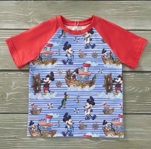 6-6X Pete And Lucy Steamboat Captain Boys Top NWT - Picture 1 of 3