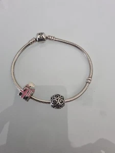 Pandora Armband 18 cm Silber mit Charms - Bild 1 von 5