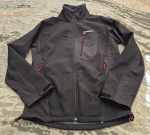 Berghaus Softshell Jacket Mens Size M Black Hiking Outdoor Full Zip - Picture 1 of 9