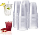 50/100pcs Clear Plastic Cups 200ml – Disposable Party Drinkware - NEW
