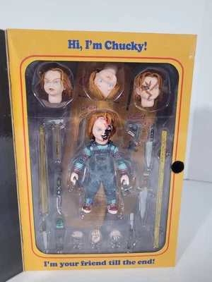 NECA 42112 4 inch Child's Play Ultimate Chucky Action Figure Ships Free  - Image 1 of 4