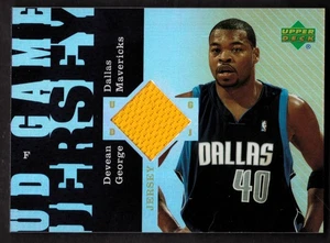 2006-07 UD Reserve Game Jerseys Devean George GAME USED JERSEY RELIC MAVERICKS - Picture 1 of 2