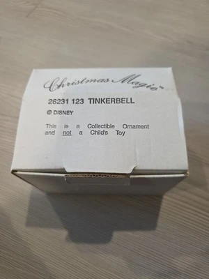 Vintage Disney Grolier TINKERBELL Navidad Magic Holiday Ornamento con Caja Foto 1 de 4