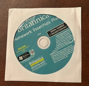 Encyclopedia Britannica Homework Essentials Plus CD-Data Disc-Win/Mac-04042 NEW - Picture 1 of 1