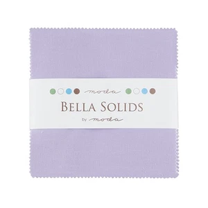 Bella Solids 5" Square Pack in Lilac by Moda - Picture 1 of 1