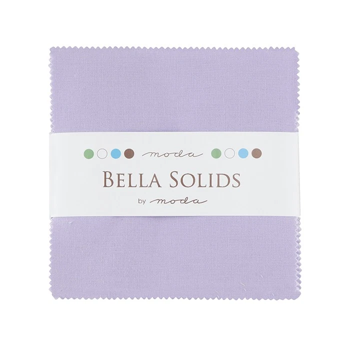 Bella Solids 5" Square Pack in Lilac by Moda - Image 1 of 1