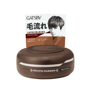 Mandom GATSBY Moving Goma Peinado Multi Forma Cera 80g Japón Foto 1 de 4