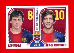 FC BARCELONA 2012-2013 Panini - figure sticker no. 188 - ESPINOSA-S. ROBERTO-NEW