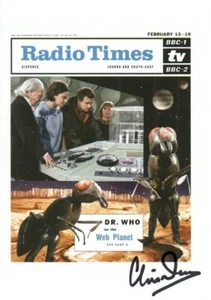 Doctor Who Autograph: CLIVE DOIG Genuine Signed 'Radio Times' A6 Art Card - Picture 1 of 1