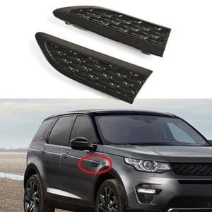 Glossy Black Side Wing Vent Cover For Land Rover Discovery SPORT 2015 2016-2019 - Picture 1 of 6
