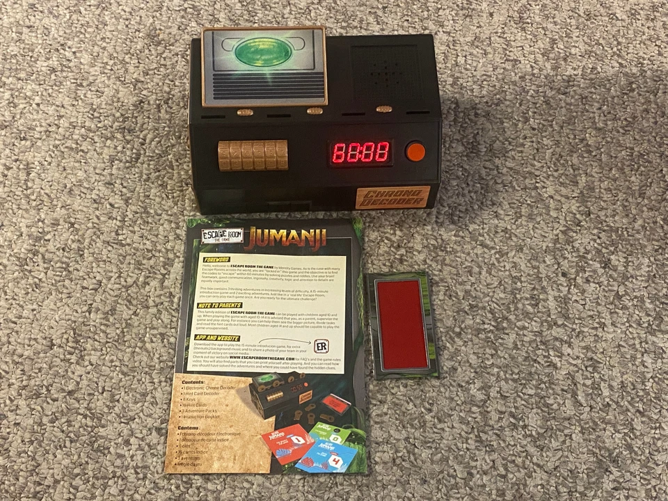 Escape Room: The Game Jumanji (2018) - PARTS ONLY (Chrono Decoder, Rules - Image 1 of 1