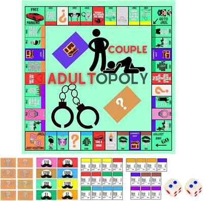 Couple Adult Opoly Board Game Deck Cards Date Night Ideas Conversation Intimacy - Image 1 of 4