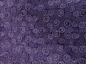 Purple Swirl Dots Fabric Beth Ann Bruske & Maggie Ball / David Textiles 1.75Yds - Picture 1 of 4