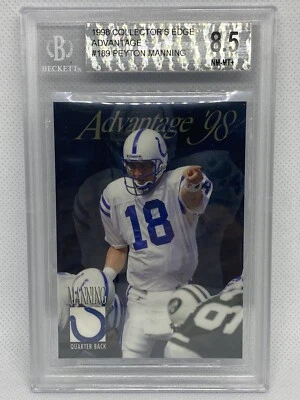 PEYTON MANNING 1998 Collector's Edge Advantage RC #189 NFL Colts ROOKIE BGS 8.5 - Image 1 of 2