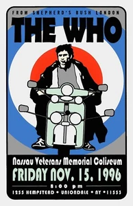 THE WHO 1996 Nassau Coliseum NY poster concerto incorniciato - Foto 1 di 2