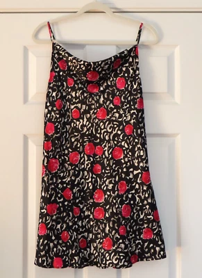 Natori 女式 Chemise 花卉玫瑰短 Coquette Spring 女性 Med 全新带标签 Y2K — 第 1/4 张图片