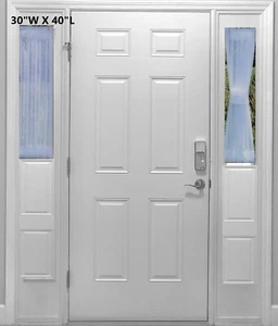 Sidelight Door Sheer Window Curtains White Voile Light Sheer Spring Panel Short - Picture 1 of 1