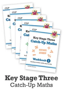 KS3 Maths Catch-Up Complete Bundle: Workbooks 1-5(ALL 5 BOOKS IN 1 BUNDLE) - Picture 1 of 6
