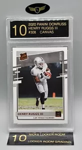 2020 Panini Donruss Las Vegas Raiders HENRY RUGGS III #308 rookie RC mint LRG 10 - Picture 1 of 2