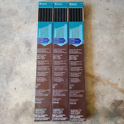 Juego de 30 balaustres de aluminio Veranda para riel de 36" mismo tamaño que Trex negros Foto 1 de 4