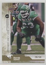 2018 Upper Deck CFL Gold /50 Derek Dennis #158