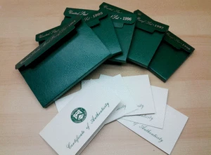 1994 bis 1998 Green Proof Set Packages / Box & Certificate only. KEINE Münzen. - Bild 1 von 1