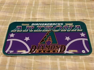 ARIZONA DIAMONDBACKS VINTAGE PLASTIC AUTO TAG LICENSE PLATE (NOT PERFECT) - - Picture 1 of 3