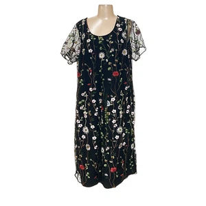 Catherines Multicolor Shift Dress - Long Length - Picture 1 of 4