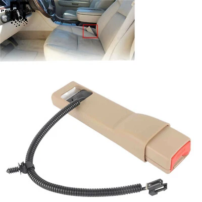 Seat Belt Buckle Tan Left 19121538 For 2007-2013 Silverado Sierra Tahoe Yukon - Image 1 of 4