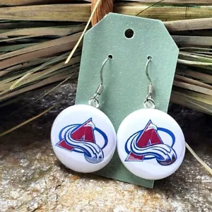 Colorado Avalanche Earrings NHL Hockey Bernie Stanley Cup Souvenir Jewelry NWT - Picture 1 of 1