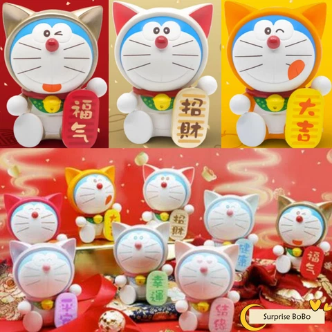 Doraemon Full of Fortune Lucky Cat Series Blind Box Confirmed Figure Hot Toys Cover