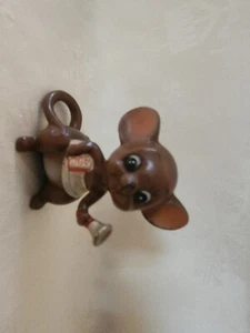 Vintage Mouse Figurine Josef Originals Joseph School Teacher w Bell CUTE! - Picture 1 of 4