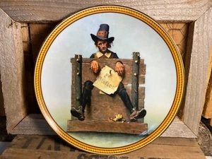 Vintage Norman Rockwell ""Ye Glutton"" Knowles Sammlerplatte - Bild 1 von 5