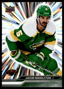 2023-24 UPPER DECK OUTBURST SILVER JACOB MIDDLETON MINNESOTA WILD #90